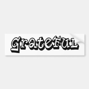 Autocollant De Voiture Grateful Dire Graffiti Style typographie