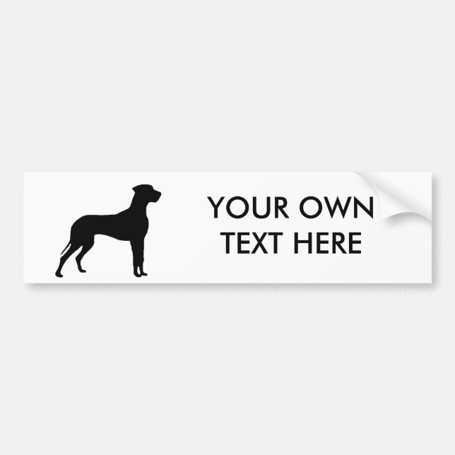 Autocollant De Voiture Great dane (Devant)