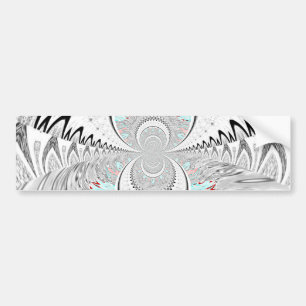 Autocollant De Voiture Gris Kaleidoscope Art