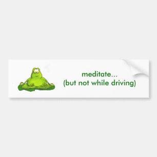 Autocollant De Voiture Grosse grenouille méditante