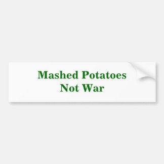 Autocollant De Voiture Guerre écrasée de PotatoesNot