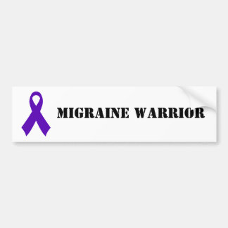 Autocollant De Voiture Guerrier de migraine - adhésif pour pare-chocs