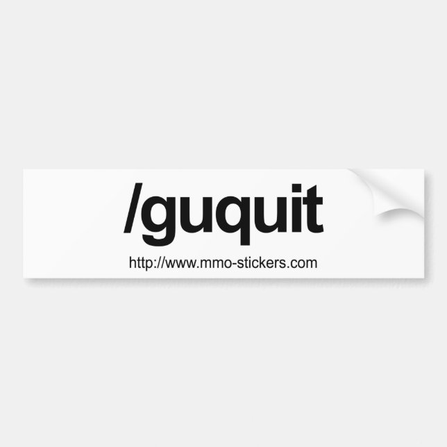 Autocollant De Voiture Guilde stoppée (Devant)