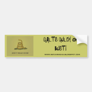 AUTOCOLLANT DE VOITURE GULCH OU LE BUSTE DE GALT