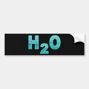 AUTOCOLLANT DE VOITURE H2O