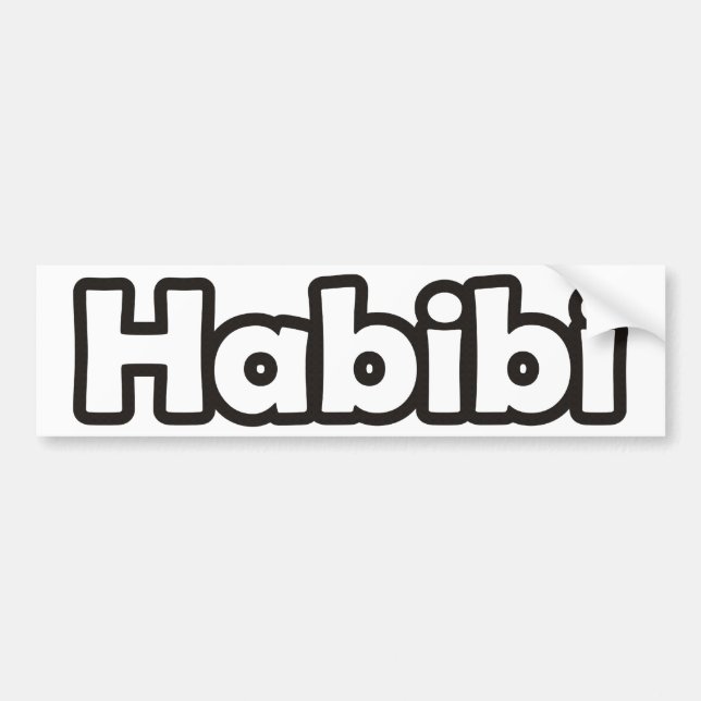 Autocollant De Voiture Habibi (Devant)