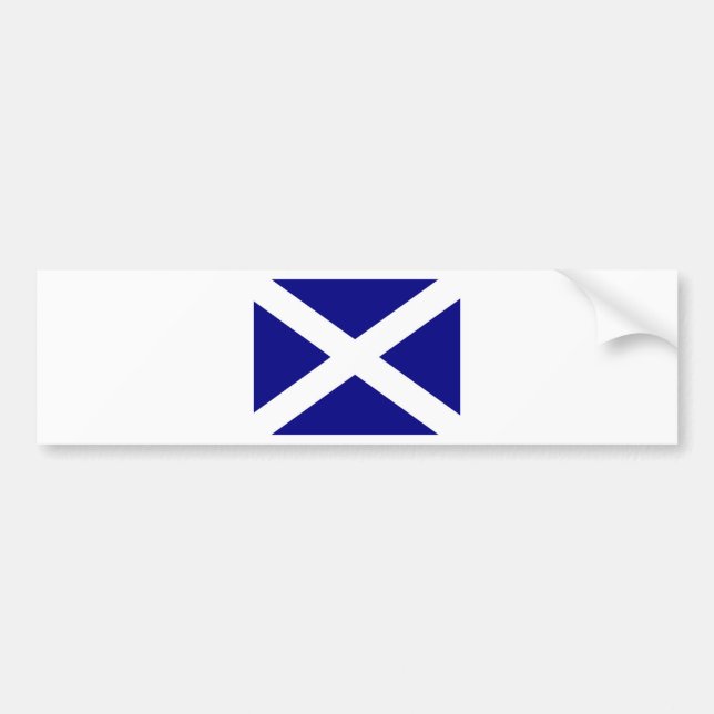Autocollant De Voiture Habillement écossais de drapeau (Devant)