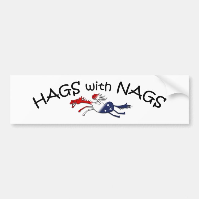 Autocollant De Voiture Hags avec Sticker Patriotic Bumper Nags (Devant)