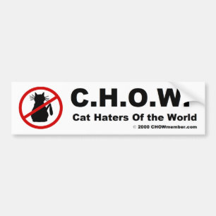 Autocollant De Voiture Haineux de chat de l'adhésif pour pare-chocs du