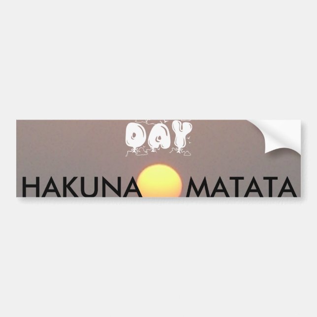 Autocollant De Voiture Hakuna Matata (Devant)