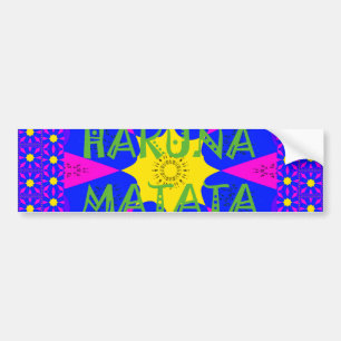 Autocollant De Voiture Hakuna Matata Beautiful Amazing Design Colors