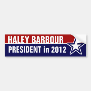 Autocollant De Voiture Haley Barbour en 2012