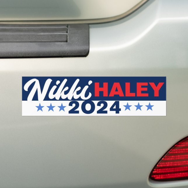 Autocollant De Voiture Haley pour le président Nikki Haley 2024 (En voiture)