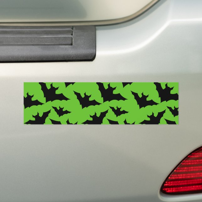 Autocollant De Voiture Halloween chauves-chauves-souris cool éffrayant mo (En voiture)