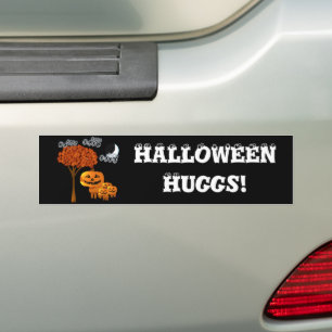 AUTOCOLLANT DE VOITURE HALLOWEEN TÊTES CITROUILLES