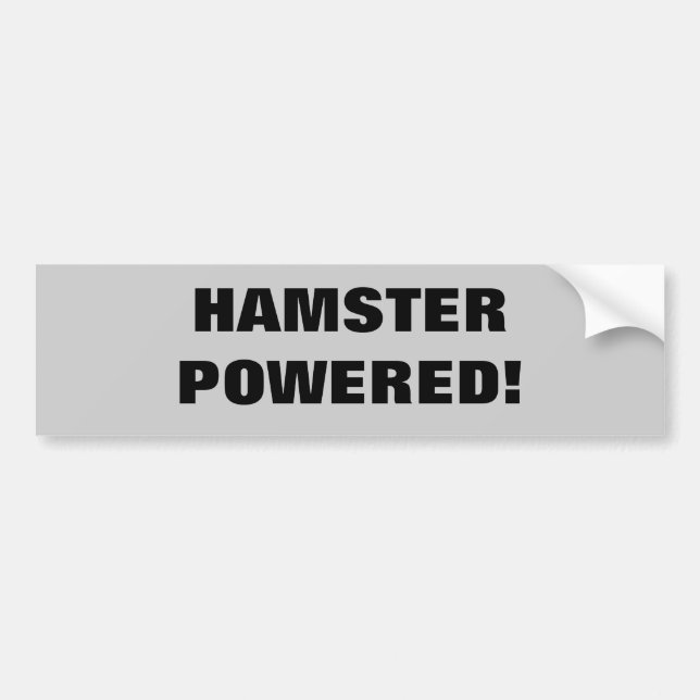 Autocollant De Voiture Hamster actionné (Devant)