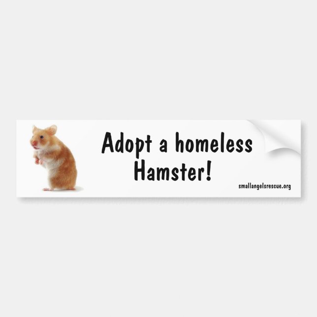 Autocollant De Voiture Hamster Bumpersticker (Devant)