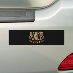 Autocollant De Voiture Harris Tim Walz Crête Vintage Harris Valse 2024 