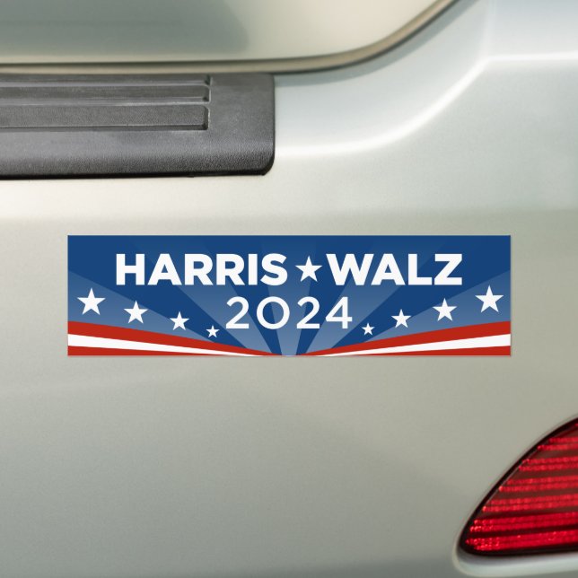 Autocollant De Voiture Harris Walz 2024 (En voiture)