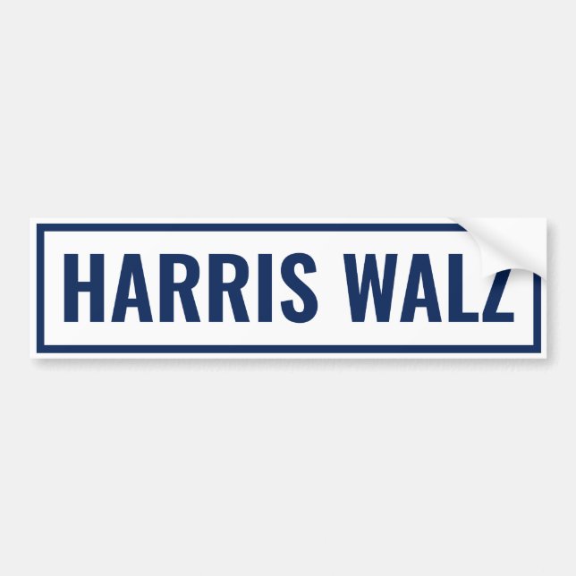 Autocollant De Voiture Harris Walz 2024 (Devant)