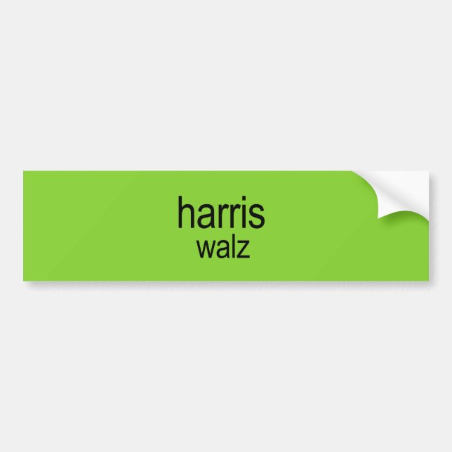 Autocollant De Voiture Harris Walz est Brat (Devant)