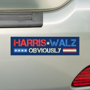 Autocollant De Voiture Harris Walz évidemment Kamala Harris Waltz 2024