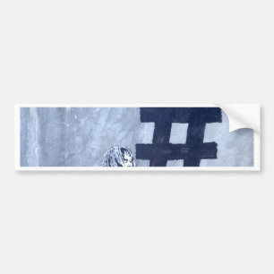 Autocollant De Voiture Hash tag Graffiti