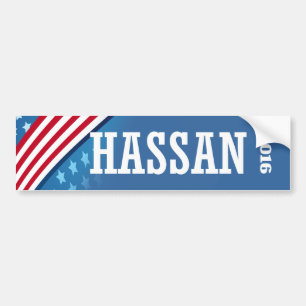 AUTOCOLLANT DE VOITURE HASSAN 2016