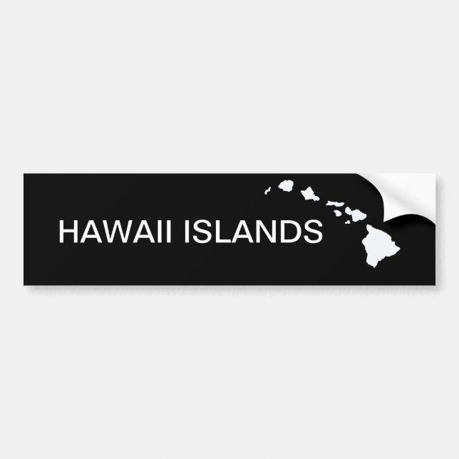 Autocollant De Voiture Hawaï huit îles (Devant)