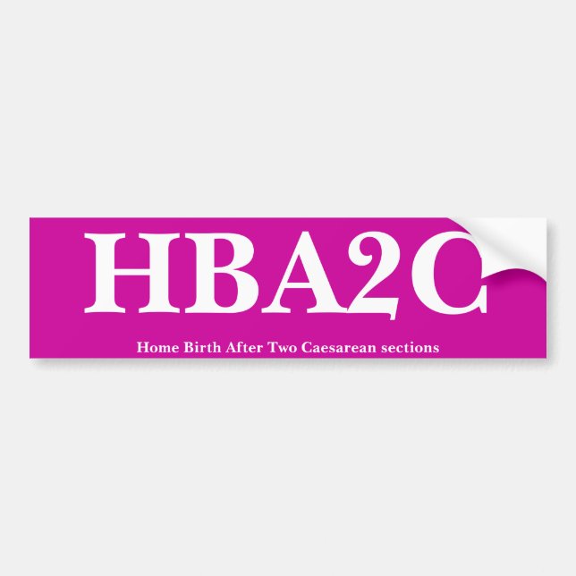 AUTOCOLLANT DE VOITURE HBA2C (Devant)