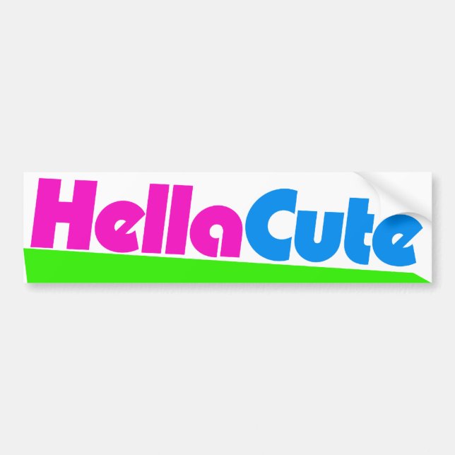 Autocollant De Voiture Hella Cute super chaud (Devant)