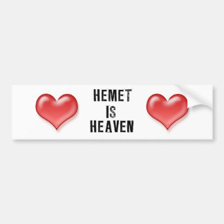 AUTOCOLLANT DE VOITURE HEMET EST CIEL