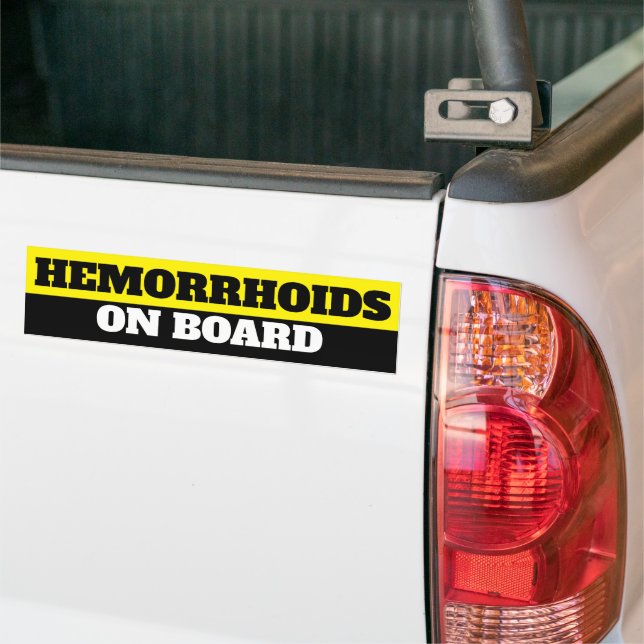 Autocollant De Voiture Hémorroïdes à bord (Sur camion)