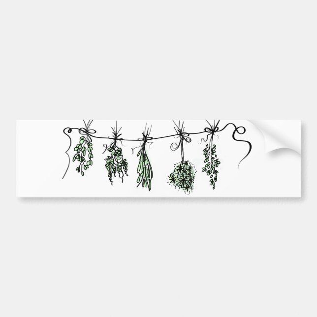 Autocollant De Voiture Herbes du jardin (Devant)