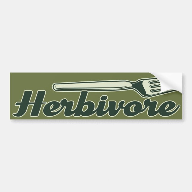 Autocollant De Voiture Herbivore (Devant)