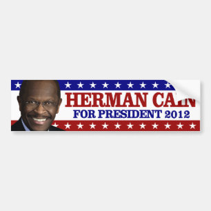 Autocollant De Voiture Herman Caïn pour le président 2012