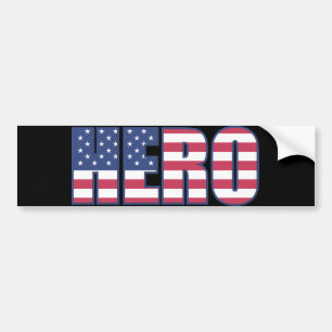 Autocollant De Voiture Hero américain Drapeau Étoiles rayures rouge blanc