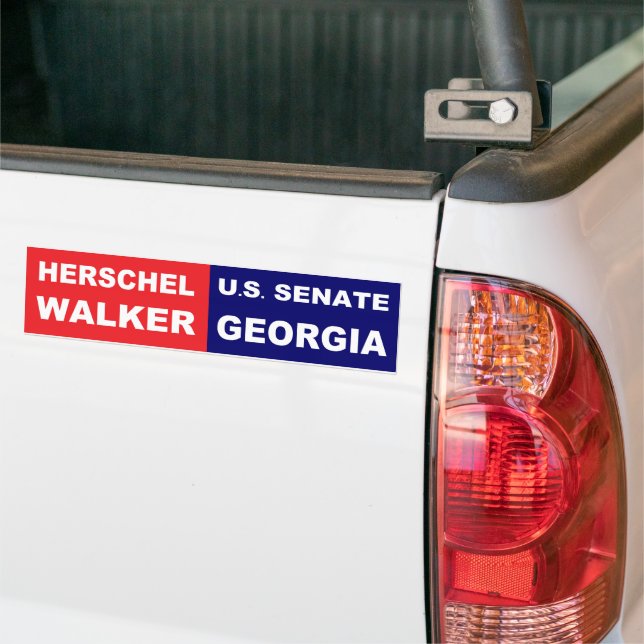 Autocollant De Voiture Herschel Walker Sénat américain Géorgie 2022 (Sur camion)