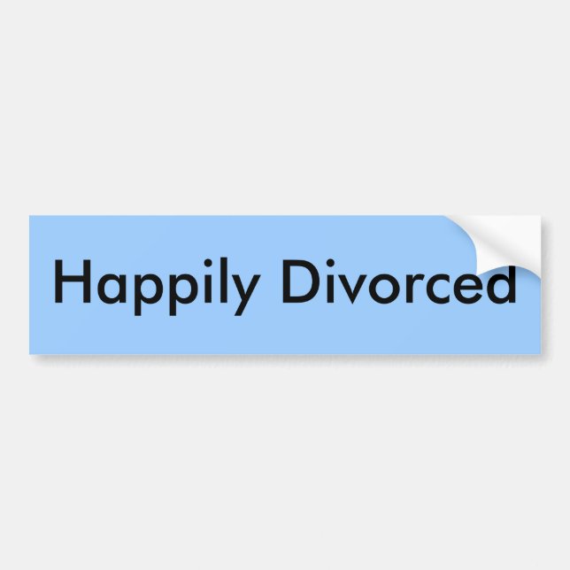 Autocollant De Voiture Heureusement divorcé (Devant)