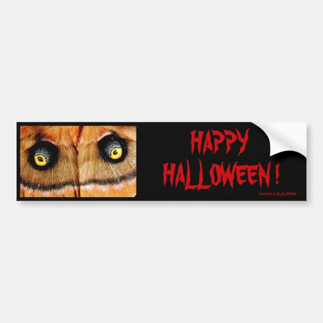 AUTOCOLLANT DE VOITURE HEUREUX HALLOWEEN ! (Devant)