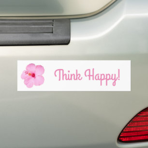 Autocollant De Voiture Hibiscus rose Fleur tropicale