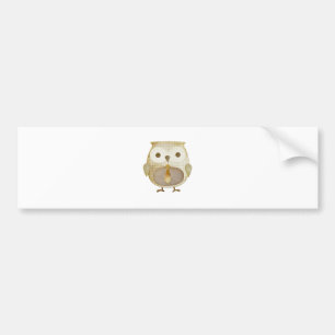 Autocollant De Voiture Hibou avec la cravate