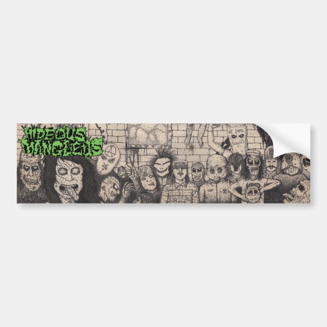 Autocollant De Voiture Hideous Mangleus bumpersticker (Devant)