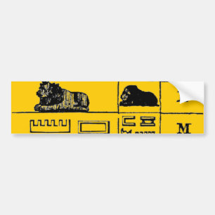 Autocollant De Voiture Hiéroglyphes égyptiens