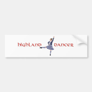 Autocollant De Voiture Highland Dancer