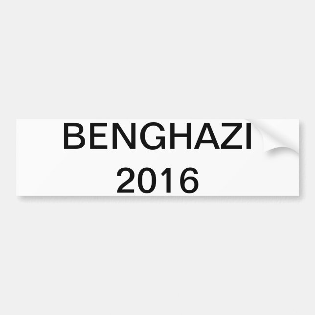 Autocollant De Voiture Hillary 2016 - BENGHAZI (Devant)