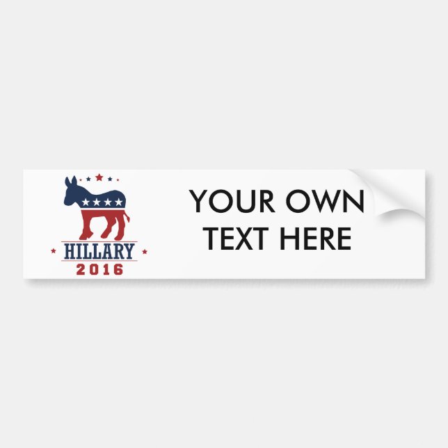 AUTOCOLLANT DE VOITURE HILLARY 2016 ROCKWELL - .PNG (Devant)