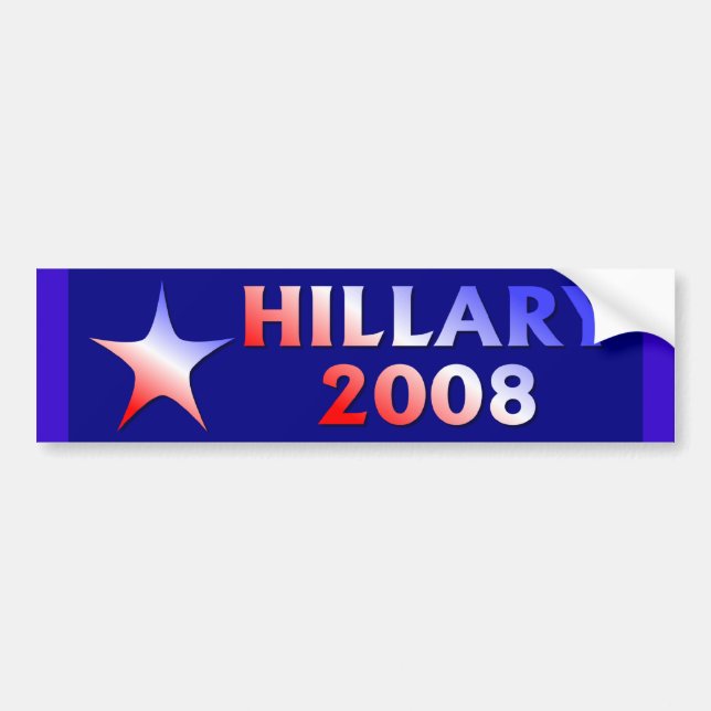 Autocollant De Voiture Hillary Clinton (Devant)