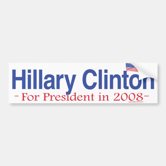 Autocollant De Voiture Hillary Clinton pour le président adhésif pour (Devant)