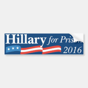 Autocollant De Voiture Hillary pour la prison